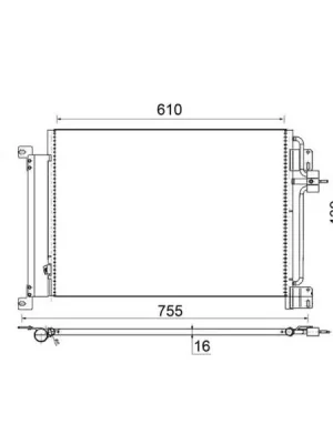 Kondenzátor, klimatizace MAHLE AC 670 000S Expresní Doručení