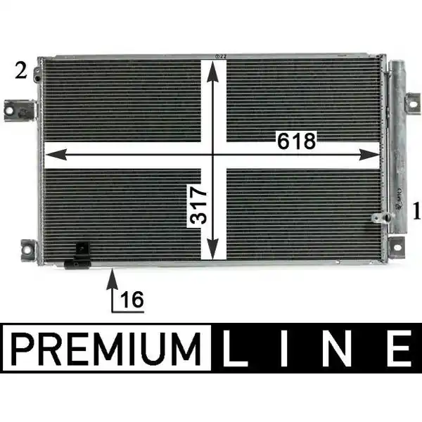 Finální Výprodej Kondenzátor, klimatizace MAHLE AC 828 000P
