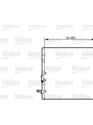 Kondenzátor, klimatizace VALEO 814280 Víkendová Akce