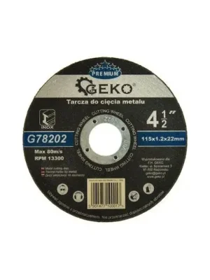 Kotouč řezný na ocel, 115x1,2x22mm GEKO PREMIUM Speciální Cena