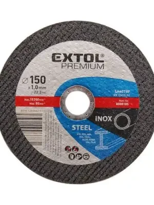 Kotouč řezný na ocel/nerez, 150x1,0x22,2mm EXTOL PREMIUM Expresní Doručení