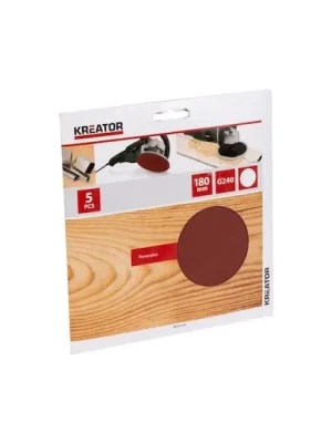 KRT231559 5x Brusný papír 180 mm G240 KREATOR Nejprodávanější