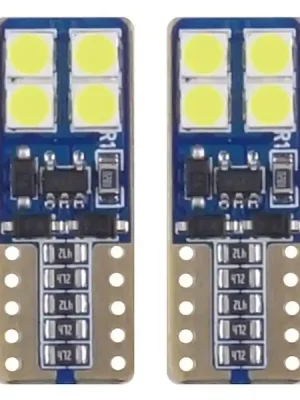 LED CANBUS 8SMD 2835 T10e (W5W) White 12V / 24V Originální