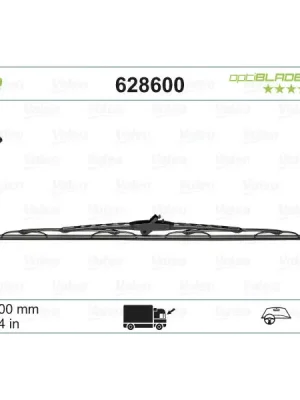 List stěrače VALEO 628600 Levný