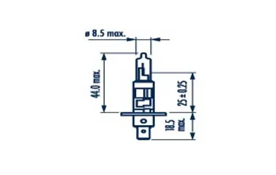 Oblíbený Žárovka NARVA H1 12V 55W