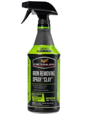 Novinka Meguiar's Iron Removing Spray "Clay" - přípravek pro chemickou dekontaminaci laku a dalších povrchů, 946 ml