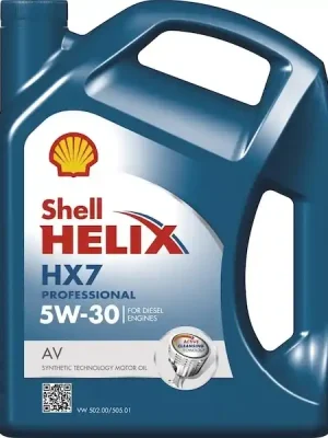 Motorový olej Shell Helix HX7 Professional AV 5W-30 4 L Cenově Výhodný