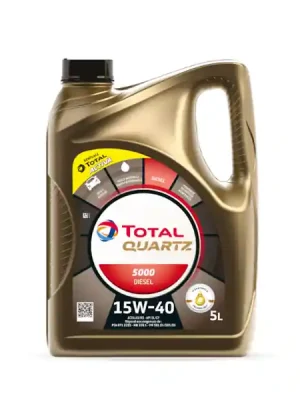 Omezená Nabídka Motorový olej Total Quartz 5000 Diesel 15W-40 5 l