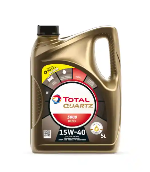 Omezená Nabídka Motorový olej Total Quartz 5000 Diesel 15W-40 5 l