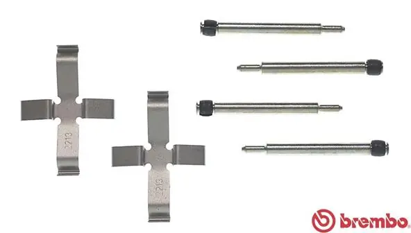 Sada příslušenství, obložení kotoučové brzdy BREMBO A02315 Ověřený