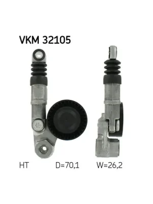 Napínací kladka, žebrovaný klínový řemen SKF VKM 32105 Akce