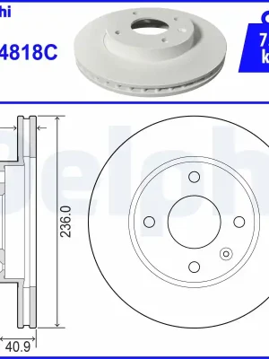 Brzdový kotouč DELPHI BG4818C Akční Cena