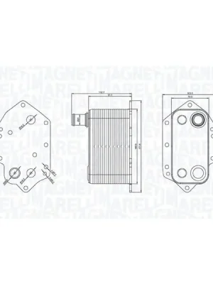 Olejový chladič, motorový olej MAGNETI MARELLI 350300004000 Must-Have