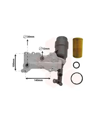 Olejový chladič, motorový olej VAN WEZEL 30013703 Cenový Hit