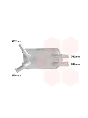 Olejový chladič, motorový olej VAN WEZEL 59003135 Doprava Zdarma
