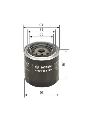 Olejový filtr BOSCH 0 451 103 029 Výhodná Nabídka
