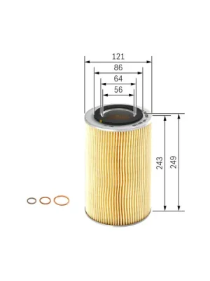 Olejový filtr BOSCH 1 457 429 740 Doprava Zdarma