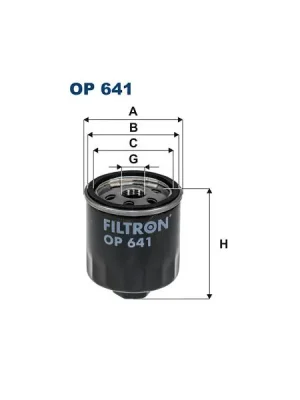 Levný Olejový filtr FILTRON OP 641