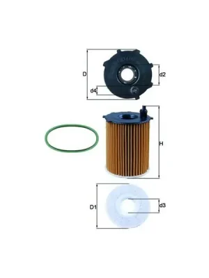 Časově Omezené Olejový filtr MAHLE OX 171/2D1