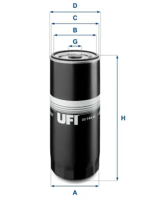 Horká Nabídka Olejový filtr UFI 23.144.00