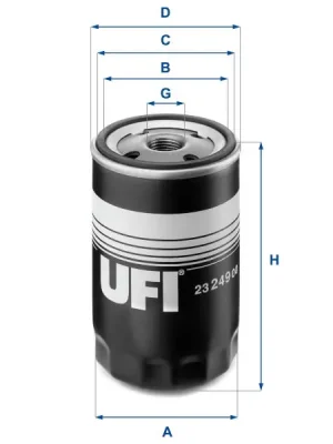 Sezónní Sleva Olejový filtr UFI 23.249.00