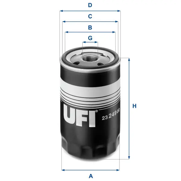Sezónní Sleva Olejový filtr UFI 23.249.00