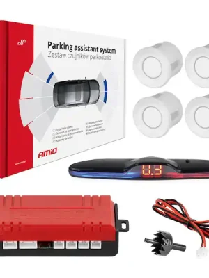 Parkovací asistent MAX LED 4 senzory bílé Sezónní Sleva