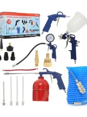 Pistole na huštění pneumatik s manometrem 0-12 Bar, PSI TAGRED Must-Have