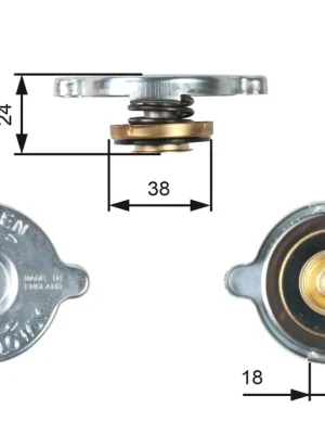 Uzavírací víčko, chladič GATES RC113 Cenová Bomba