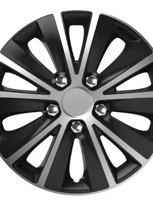 Poklica Rapide NC 15 "SILVER & BLACK (černo- stříbrná) s chromovými šrouby Finální Výprodej