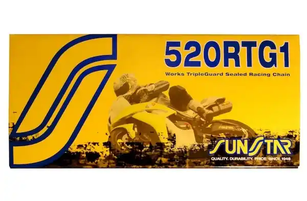 řetěz 520RTG1, SUNSTAR (x-kroužek, barva zlatá, 98 článků) Top Prodej