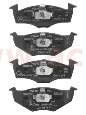 Sada brzdových destiček, kotoučová brzda "eco", pro kotouč 239x18 mm ORIGINÁL Cenově Výhodný
