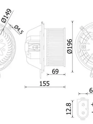 Poslední Šance Vnitřní ventilátor MAHLE ORIGINAL AB 219 000S