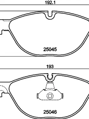 Sada brzdových destiček, kotoučová brzda HELLA 8DB 355 015-251 Must-Have