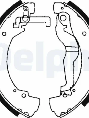 Nejprodávanější Sada brzdových čelistí DELPHI LS1656