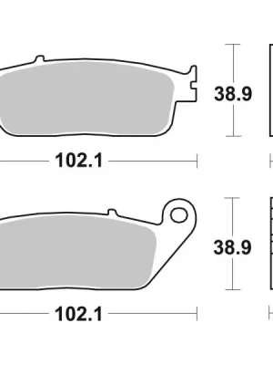 Značkový Sada brzdových destiček, kotoučová brzda BREMBO 07HO30LA