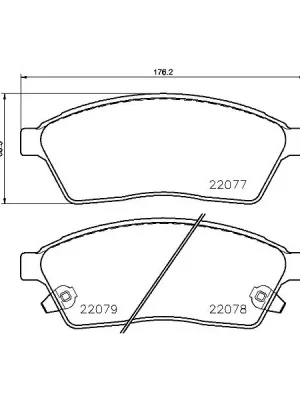 Sada brzdových destiček, kotoučová brzda BREMBO P 09 009 Ověřený