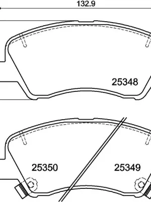 Zlevněný Sada brzdových destiček, kotoučová brzda BREMBO P 30 122