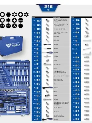 Sada nástrčných klíčů KS TOOLS BT023216 Nejlepší Volba