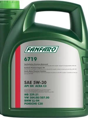 Ověřený Olej Fanfaro Volkswagen LL III 5W-30 5L