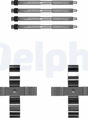 Sada příslušenství, obložení kotoučové brzdy DELPHI LX0703 Vysoce Kvalitní