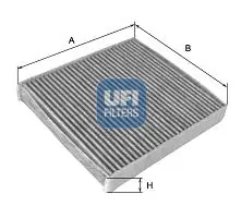 Značkový Filtr, vzduch v interiéru UFI 5413400