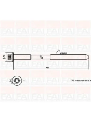 Přímo Od Výrobce Sada šroubů hlavy válce FAI AutoParts B2111