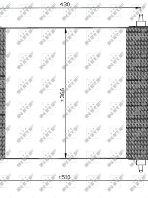Kondenzátor, klimatizace NRF 35443 Poslední Šance
