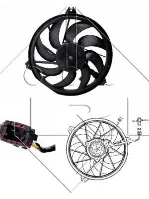 Must-Have Větrák, chlazení motoru NRF 47323