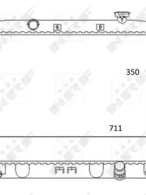 Akční Nabídka Chladič, chlazení motoru NRF 59066
