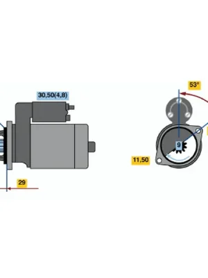 Aktuální Startér BOSCH 0 001 107 527