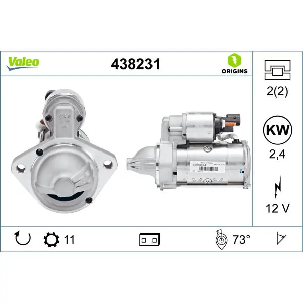 Přímo Od Výrobce Startér VALEO 438231