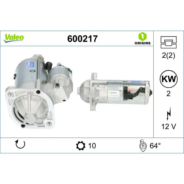 Nejlepší Volba Startér VALEO 600217
