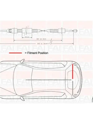 Tažné lanko, parkovací brzda FAI AutoParts FBC0114 Ověřený